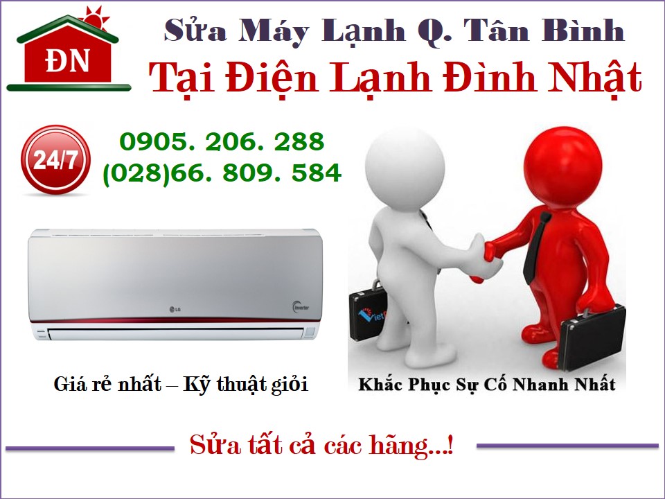 Sửa máy lạnh quận Tân Bình giá rẻ
