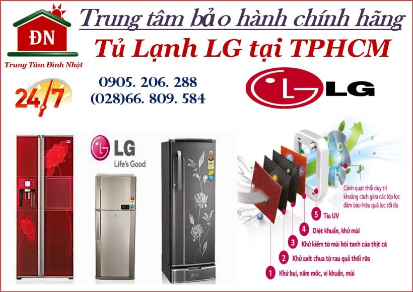 Trung tâm bảo hành tủ lạnh LG tại TPHCM
