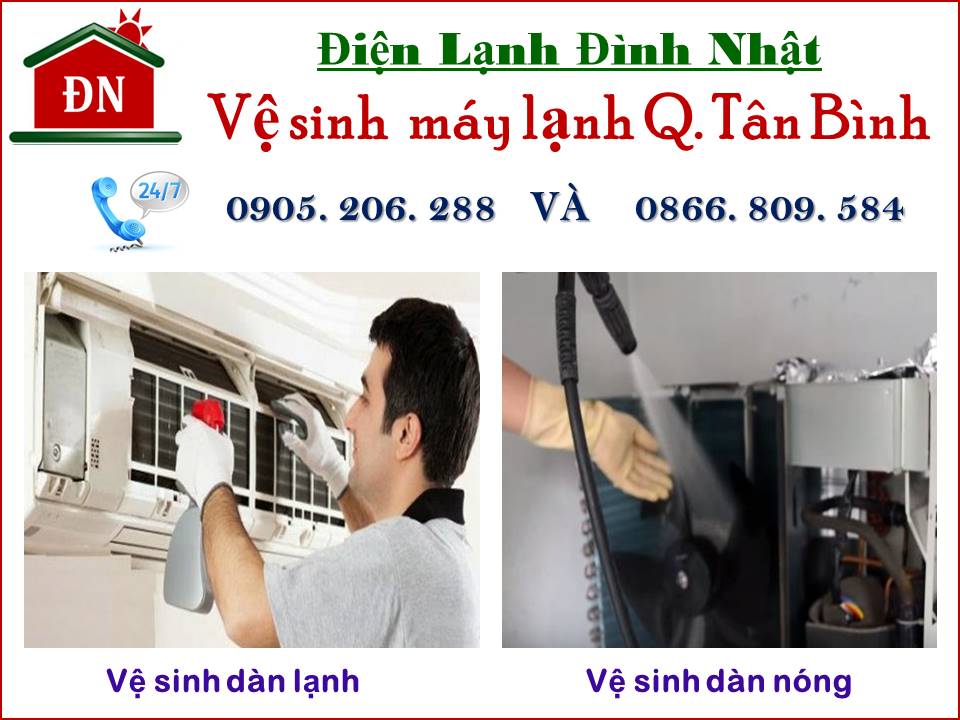 Vệ sinh máy lạnh quận Tân Bình