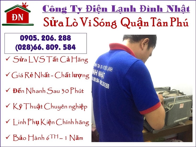 Sửa lò vi sóng quận Tân Phú