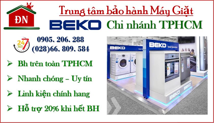 Trung tâm bảo hành máy giặt Beko tại TPHCM