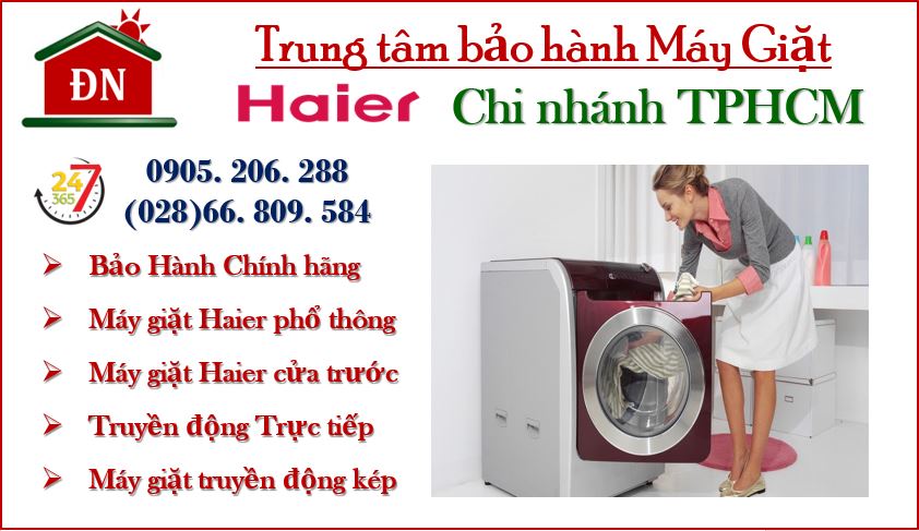 Trung tâm bảo hành máy giặt Haier tại TPHCM