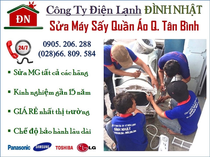 Sửa máy sấy quận Tân Bình