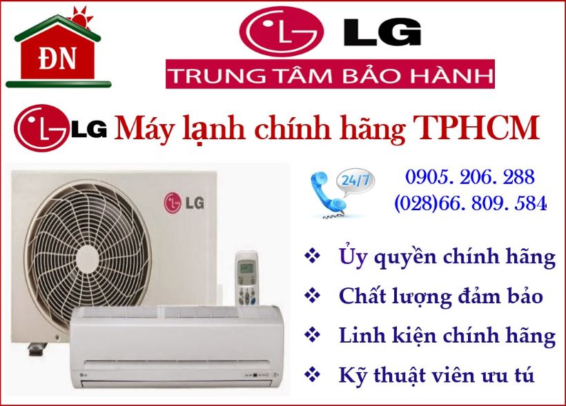 Trung tâm bảo hành máy lạnh LG tại Tphcm